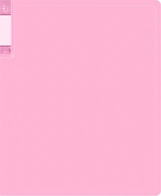 Фото 1/5 Папка с 40 прозр.вклад. Бюрократ Gems GEM40PIN A4 пластик 0.7мм торц.карм с бум. встав розовый аметист