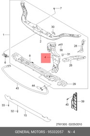 95332057, Панель передняя