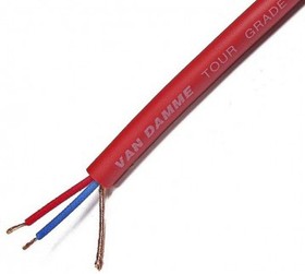 Фото 1/2 268-022-020, Screened Microphone Cable, 0.22 mm² CSA, 6.35mm od, 100m, Red