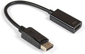 Фото 1/4 Exegate EX284921RUS Кабель-переходник DisplayPort-HDMI ExeGate EX-DPM-HDMIF-0.15 (20M/19F, 0,15м)