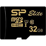 Карта памяти Silicon Power Elite Gold 32Gb microSDHC (SP032GbSTHBU1V1GSP)