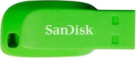 Фото 1/4 Флеш-память SanDisk Cruzer Blade 16Gb/USB2.0/Green (SDCZ50C-016G-B35GE)