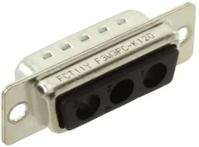 Фото 1/2 F3W3PC-K120 / 1731070057, 173107 3 Way Panel Mount D-sub Connector Plug, 6.86mm Pitch, with 4-40 Screw Locks