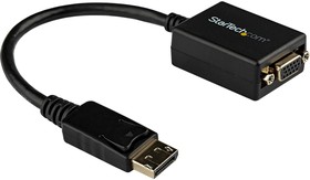 Фото 1/2 DP2VGA2, Video Adapter, DisplayPort Plug - VGA Socket, 2048 x 1280, Black