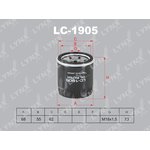 LC-1905, LC-1905 Фильтр масляный LYNXauto
