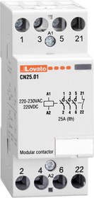 CN2501024, CN25 Series Contactor, 24 V ac Coil, 4-Pole, 25 A, 3NO+1NC