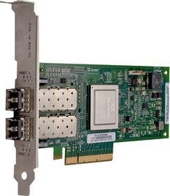 Фото 1/5 Сетевой адаптер Qlogic QLE2562-CK 8Gb/s FC HBA, 2-port, PCIe x8, LC MMF