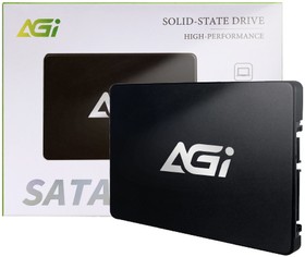 Фото 1/9 Твердотельный накопитель SSD AGI AI178 1TB 2.5" Client SATA 6Gb/s, 529/467, IOPS 32/76K, MTBF 1.6M, 3D TLC, 600TBW, 0,55DWPD, RTL{20} (