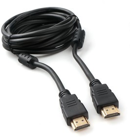 Фото 1/3 Кабель Cablexpert Кабель HDMI Cablexpert CCF2-HDMI4-10 3м, v2.0, 19M/19M, черный, позол.разъемы, экран, 2 ферр кольца, пакет (272252)