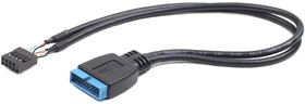 Фото 1/2 Кабель Cablexpert Внутренний USB2 - USB3 кабель, 9pin/19pin, 0.3m (CC-U3U2-01)