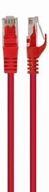 Фото 1/3 Кабель Cablexpert Патч-корд UTP Cablexpert PP6U-0.5M/R кат.6, 0.5м, литой, многожильный (красный)