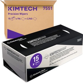 Фото 1/8 7551, KIMTECH Science Dry Cleanroom Wipes, Box of 196