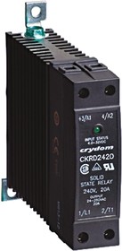 CKRA4830-10, Solid State Relay, 30 A Load, DIN Rail Mount, 280 V rms Load, 280 V ac Control