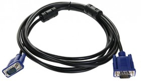 Фото 1/3 Соединительный кабель SVGA (15M/15M) 3m 2 фильтра QCG120H-3M