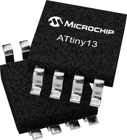 Фото 1/2 ATTINY13A-SF, 8bit AVR Microcontroller, ATtiny13, 20MHz, 1 kB Flash, 8-Pin SOIC