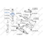 12-37017-SX, 12-37017-SX_опора амортизатора переднего!\ Honda CR-V 2.0 16V 97