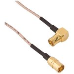 145103-08-48.00, RF Cable Assemblies SMB RA Plg to SMB Strt Plg RG-178 48in