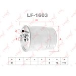 LF1218, Фильтр топливный JEEP COMMANDER 3.0D 06-10, GRAND CHEROKEE 3.0D 06-10 ...