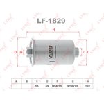 LF1829, Фильтр топливный ВАЗ инжектор тонкой очистки (гайка) LYNX