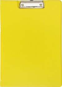 Фото 1/8 Папка-планшет с зажимом и крышкой Attache Bright colours A4 желтый