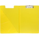 Папка-планшет с зажимом и крышкой Attache Bright colours A4 желтый