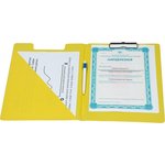 Папка-планшет с зажимом и крышкой Attache Bright colours A4 желтый