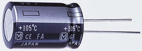 Фото 1/2 EEUFM1E182S, Электролитический конденсатор, 1800 мкФ, 25 В, Серия FM, ± 20%, Радиальные Выводы, 16 мм