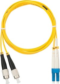 Переходной волоконно-оптический шнур желтый, 5м NMF-PC2S2C2-FCU-LCU-005