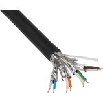74004PU.01305, Cat7 Ethernet Cable, S/FTP, Black PUR Sheath, 305m, Flame Retardant