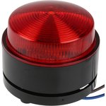 X80-04-02, X80 Series Red Flashing Beacon, 115 → 230 V, Surface Mount ...