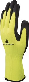 Фото 1/3 VV73310, APOLLON Yellow Polyester General Purpose Work Gloves, Size 10 - XL, Latex Foam Coating