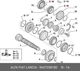 9647358180, ПРУЖИНА FIAT DUCATO 06  КПП