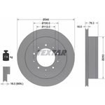 92198503, Диск тормозной TOYOTA LAND CRUISER (VDJ20_, UZJ20_) зад ...