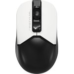 Мышь A4TECH Fstyler FG12S Panda, оптическая, беспроводная, USB, белый и черный