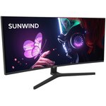 Монитор SunWind 34" SM-34QV401 черный VA LED 21:9 HDMI матовая 300cd 178гр/178гр ...