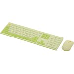 Набор клавиатура+мышь Acer OCC205 (ZL.ACCEE.00E)/ зеленый/желтый/USB/slim