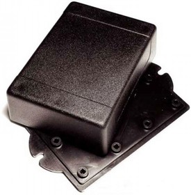 BOX-KA11 черный, Корпус пластиковый черный 90х65х30 мм с крепежными проушинами