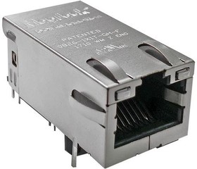0826-1X1T-KL-F, Modular Connectors / Ethernet Connectors MAGJACK 1x1 5G 100W