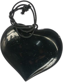 Подвесной ароматизатор Сердце черный лед AFSE003