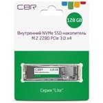 CBR SSD-128GB-M.2-LT22, Внутренний SSD-накопитель, серия "Lite", 128 GB ...
