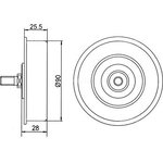 GT60060, Ролик поликлинового ремня натяжной