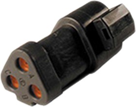 Фото 1/2 DT04-3P-CE03, DT04, DT Female 3 Way Connector Assembly for use with Automotive Connectors