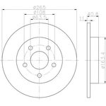 92133703, Диск тормозной FORD C-MAX 07-10, FOCUS C-MAX 03-07, FOCUS II 04-,