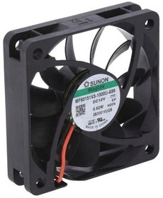 Фото 1/2 MF60151V3-1000U-A99, DC Fans Axial Fan, 60x60x15mm, 12VDC, 17.6CFM, 0.12\"H2O, Vapo, Wire, Auto Restart