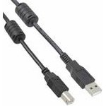 102-1030-BL-F0200, Cable Assembly USB 2m USB Type A to USB Type B 4 to 4 POS M-M ...