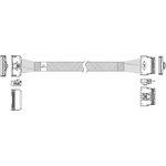 Кабель Amphenol RMC74-5874,, MCIO x8 74P (прямой Straight Type) TO Slimline SAS ...