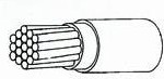 44A0111-24-6-US, Hook-up Wire 24AWG 19x36 BL PRICE PER FT