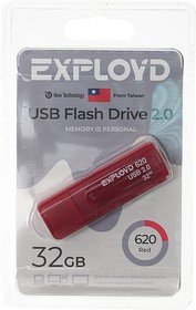 EX-32GB-620-Red, Карта памяти USB 32GB EXPLOYD