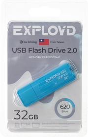 Фото 1/2 EX-32GB-620-Blue, Карта памяти USB 32GB EXPLOYD