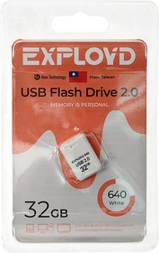 Фото 1/2 EX-32GB-640-White, Карта памяти USB 32GB EXPLOYD